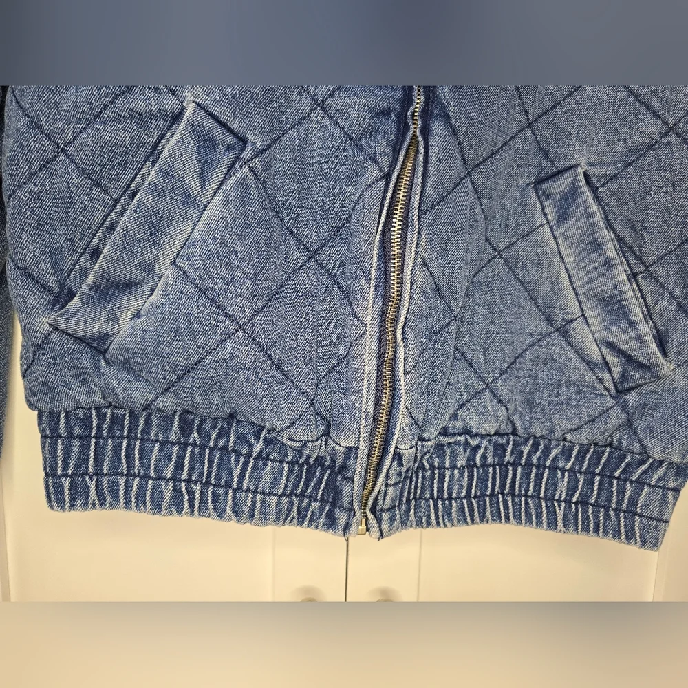 Promesa Quilted Jean Jacket – Size M - Picture 6 of 12